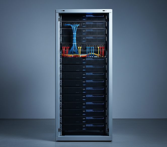 Server rack and network infrastructure installation